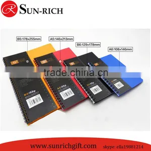 2015 Color Plastic PP Spiral Bound Journal Notebook Diary With Measurement thumbnail-1