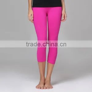 Hidden Pocket in Waistband SUPPLEX Stretch Fabric Custom Gym Fitness Leggings thumbnail-1