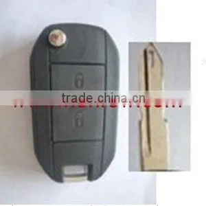 New Product Peugeot 2 Button Key Blank With NE72 Blade (206 Key Blade) thumbnail-1