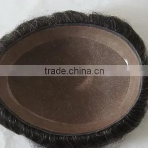 Wholesale Cheap Men Toupee for Black Men thumbnail-1