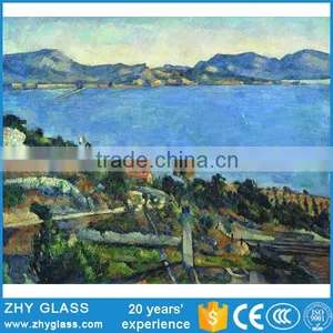 Decorative Wall Hanging Glass Landscape Oil Painting thumbnail-1