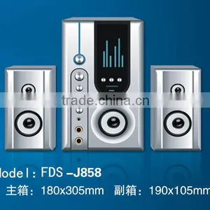 Supper Bass Series 2.1 Speaker FDS-J858with USB,SD,Karaoka thumbnail-1