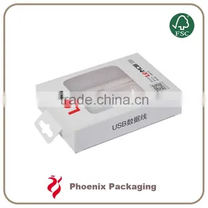 Custom White Art Paper Packaging Box With PVC Window thumbnail-1
