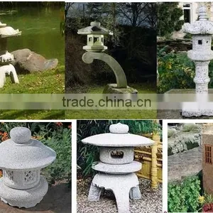 Garden Decor Granite Chinese Japanese Stone Lantern thumbnail-5