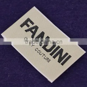 Customized Garment Brand Woven Label/Neck Label/Main Label For Clothing thumbnail-5