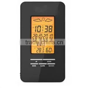 Wired Weather Station/Desk/Digital Clock With Outdoor Temperature Display thumbnail-1