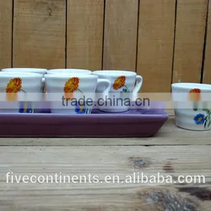 New Cheap Decal Ceramic Tea Coffee Cup and Saucers thumbnail-1