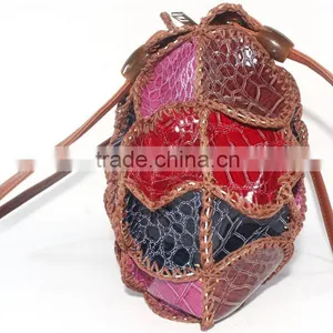 Handmade Crochet Leather Bag for Female Trendy Style Best Quality Material Low Price thumbnail-5