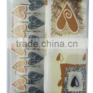 Essential Home Shower Curtain Emily Fabric ,heart Design . thumbnail-1