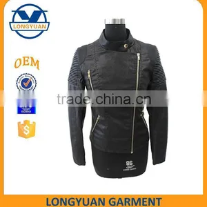 New Style Hot Sale pu Leather Jacket for Wamen thumbnail-1