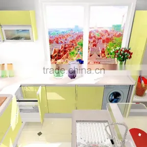 Latest Design Professional Small Kitchen Cabinets Manufacturer thumbnail-3