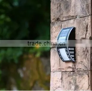 Patent Design 3LED Stainless Steel Solar Pillar Light Solar Wall Light PIR Motion Sensor thumbnail-2