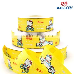 Wholesale Satin Ribbon Heart Printed Packing 5/8" Cartoon Printed Grosgrain Ribbon thumbnail-1