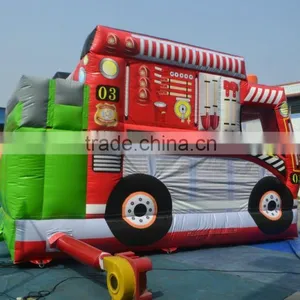 Hot Selling Popular and Cutely Car Combo Inflatable Slide Combo for Kids thumbnail-5