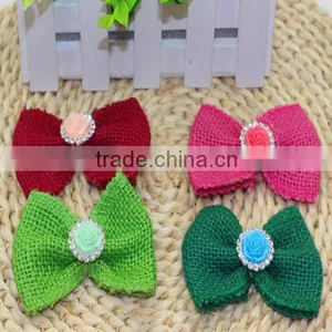 Super Quality Best-Selling Jute Ribbon Bow for Bottle Decoration thumbnail-1