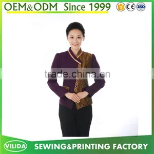 Customized High Quality Hotel Uniform for Waiter and Waitress From Guangzhou Factory thumbnail-3