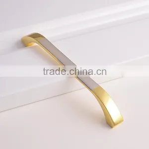 160mm Cheap Price Garden Swing Canopy Hardware Europe Style Gold Electroplated Brass Wardrobe Cabinet Handles thumbnail-5