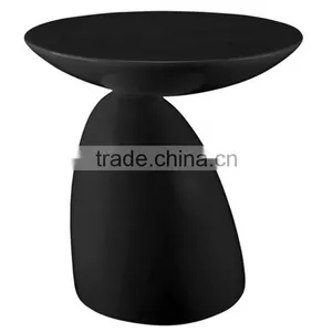 Modern Flow Fiberglass Side Table, Mushroom Shape thumbnail-4