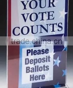 Acrylic Display Vertical Sign Holder: 11"w x 17"h thumbnail-1