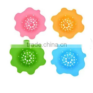Kitchen Bathroom Drain Cover Trap Basin Hair Filter / Silicone Sewer Drain Cover Basin Sink Strainer thumbnail-1