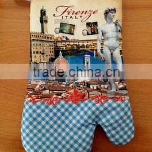2pcs Kitchen Set With Digital Printing Oven Mitten Pot Holder thumbnail-1