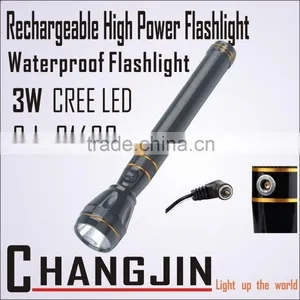 High Power Aluminum Alloy LED Rechargeable Flashlight thumbnail-1