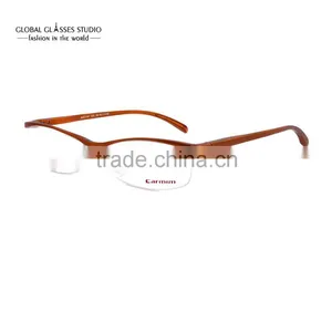 Extremely Light Red /Purple /Orange Wholesale Fashion Unisex Optical Eyeglasses Frame Made of Aluminum MOD1141 thumbnail-3