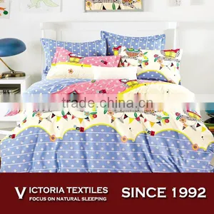 Lovely Fantasy Bird Printed Cotton Duvet Quilt Doona Cover Spotty Dot Bedding Set Bedroom Bed Linen thumbnail-1