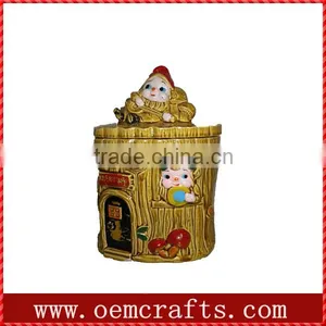 Vintage Elves Pixies Ceramic Custom Design Cookie Jar thumbnail-1