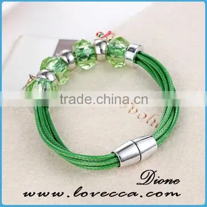 New Christmas Gift Charm Bracelet Bracelet Jewelry Santa Claus Christmas Tree Paracord Bracelets thumbnail-1