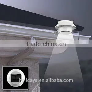 Solar Power Powered Outdoor Gutter Fence LED Wall With Bracket Garden Light thumbnail-2