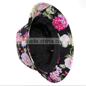 High Quality New Style Women Bucket Hat ,girl Bucket Hat ,polo Cotton Bucket Hat thumbnail-5