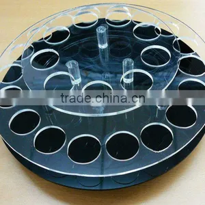 Fashionable High Clear Acrylic Holes Display Box With Black Bottom Wholesale thumbnail-6