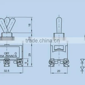 Momentary Toggle Switch KN3-402 thumbnail-2
