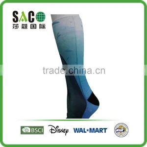 Blue Sea Pattern Women Printing Polyester Socks thumbnail-3
