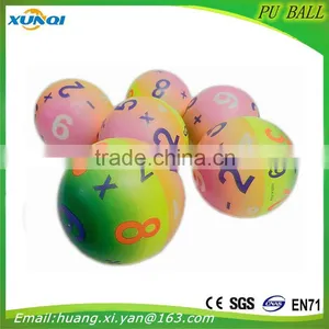 Digital PU Foam Ball High Quality Children Toy Balls Soft Anti Stress Ball thumbnail-2