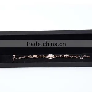 Upscale Black Paper Jewelry Box Necklace Ring Earrings Case thumbnail-4