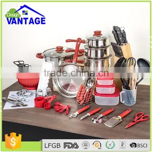 80pcs Kitchen Set/stainless Steel Cookware and Utensils thumbnail-2
