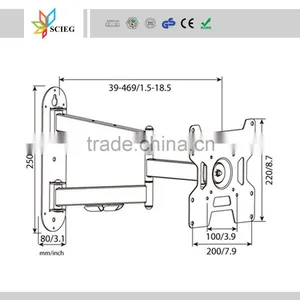 23''-37'' tv Wall Mount Bracket thumbnail-2