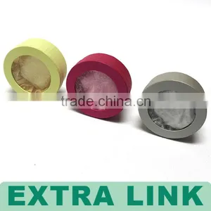 High Quality Flower Printed Art Paper CMYK Printing Colorful Round Bracelet Box thumbnail-2