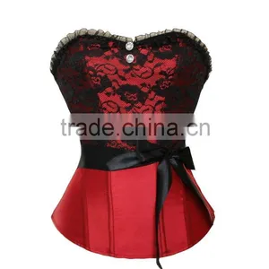 Elegent Women Sexy Floral Bustier Dress Lace Corset With Ribbon,wedding Corset thumbnail-4