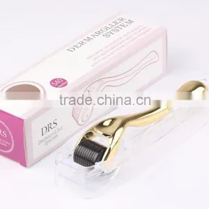 DRS Derma Roller 540 Stainless Steel Needles Facial Beauty Roller With Gold Handle thumbnail-1