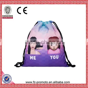 Backpacks Emoji Kim Comparison 3d Printing Drawstring Bag Sac A Dos Femme Casual Small Backpacks for High School Girls thumbnail-1