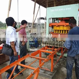 Shengya Germany Technology QT4-15 Automatically Concrete Fly Clay Hollow Block Machines,paver Machines,curb Making Machines thumbnail-3