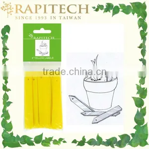 4 Inch Yellow Gardening Plastic Plant Tag Plant Label Plant Growing Marker thumbnail-1