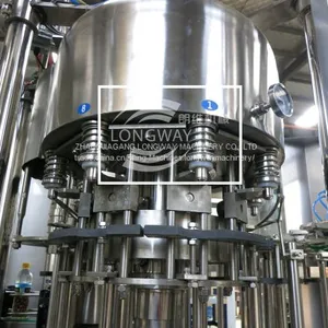 100% Factory 3 in 1 Small Plastic Bottle Juice Pulp / Hot Filling Machine With Agitator thumbnail-1