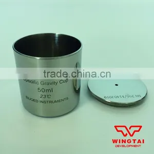 High Precision 50ml Capacity Stainless Steel/Aluminum Density Cup thumbnail-3