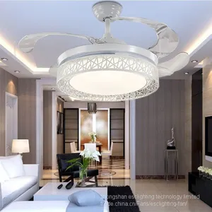 2017 New Style Bird's Style Warm White Light Invisible Ceiling Fan With Light Home Used thumbnail-1