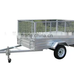 Good Qulity Hot Dipped Galvanized Caged Trailer thumbnail-1