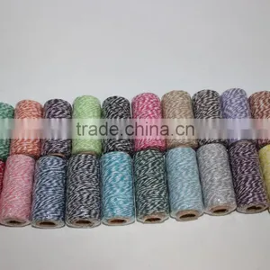 1mm*110yds Double Colored Twisted Baker Cotton Twine for Gift Packing Cooking Party Wedding Decorating and DIY thumbnail-6